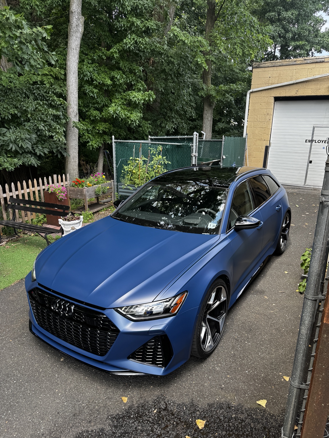 2024 Navarra Blue Audi RS6 Avant with full-vehicle XPEL STEALTH PPF in Paramus, NJ