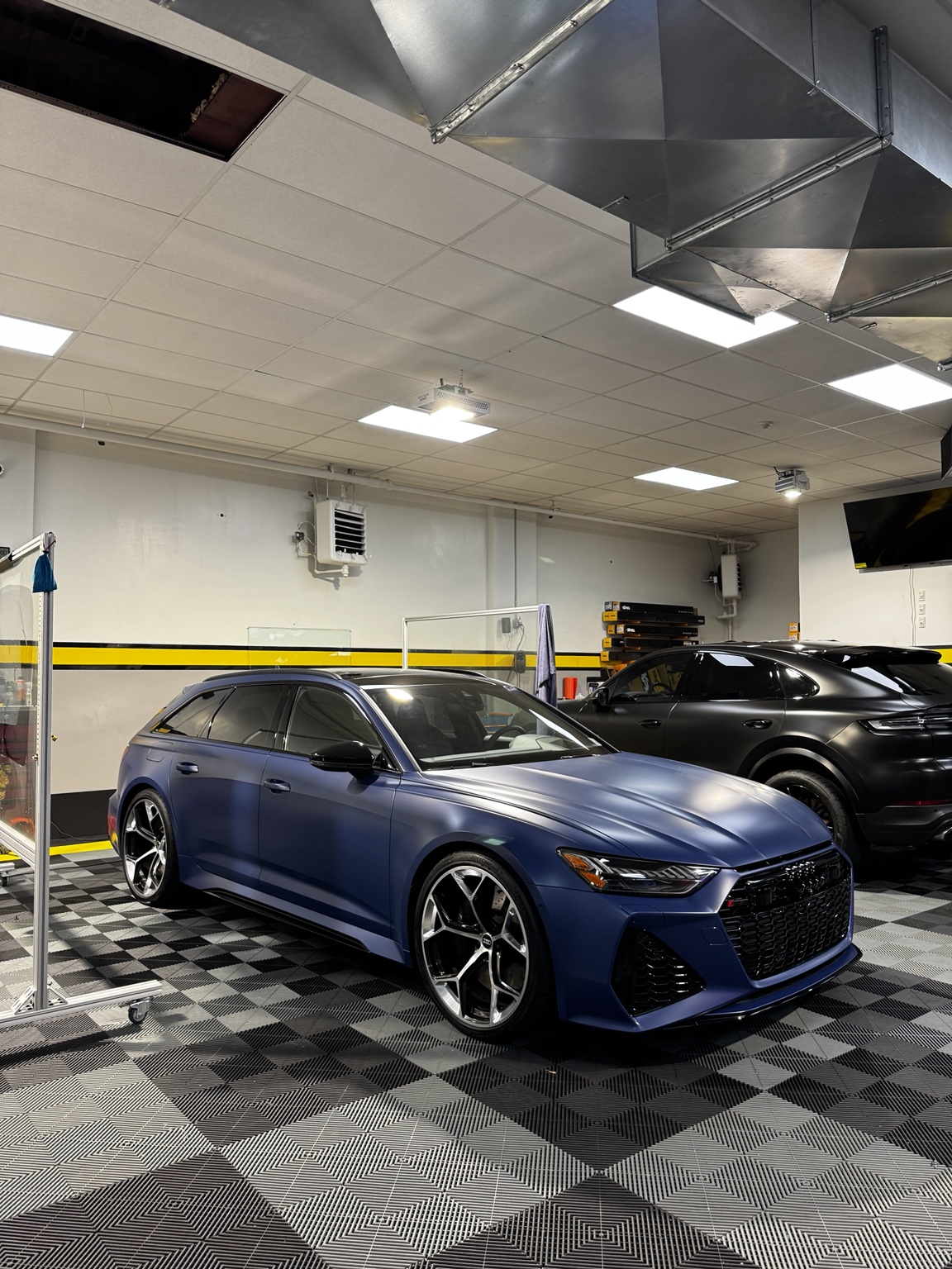 2024 Audi RS6 Avant front three-quarter view after XPEL STEALTH PPF in Paramus