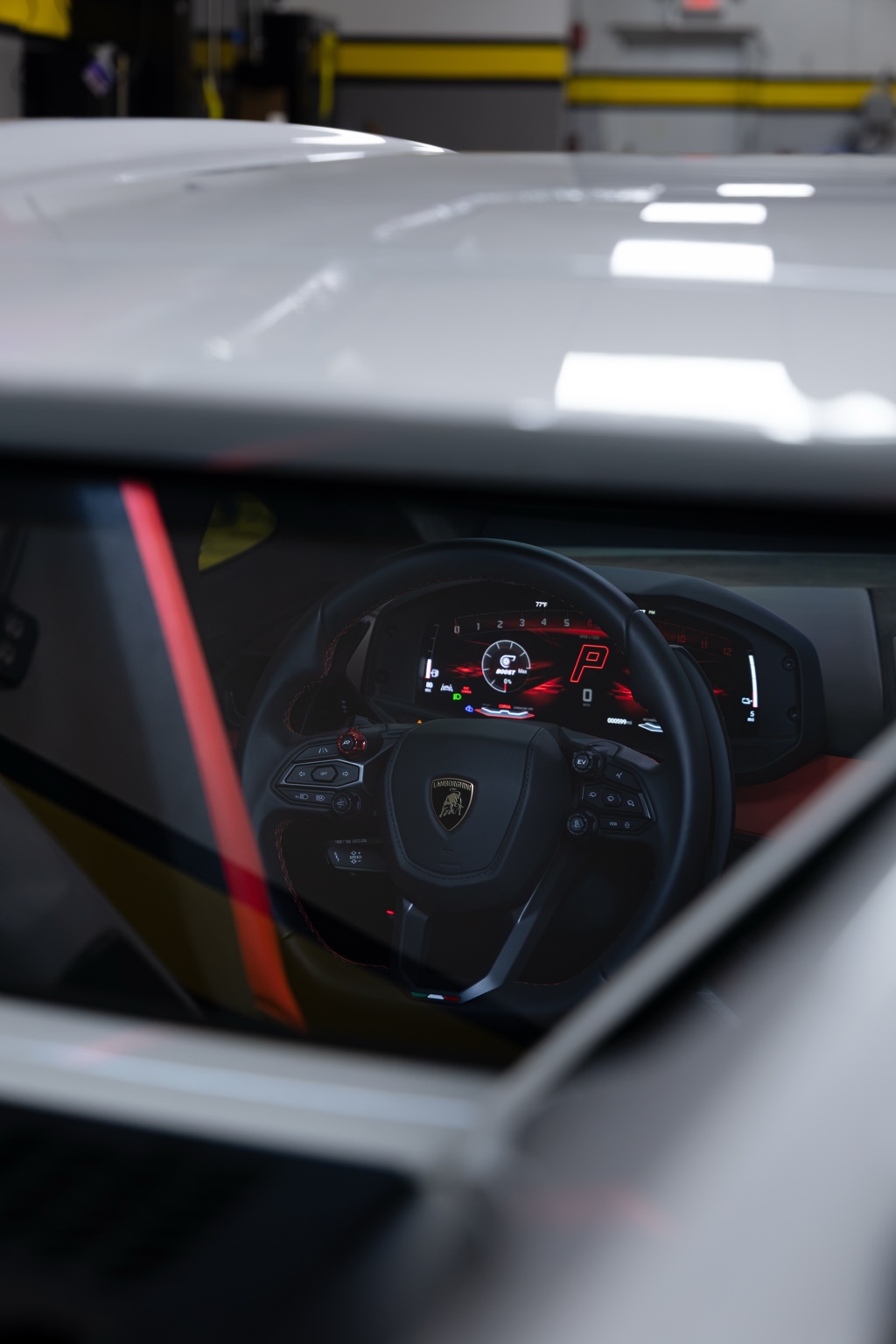 Lamborghini Temerario leather cockpit and digital cluster